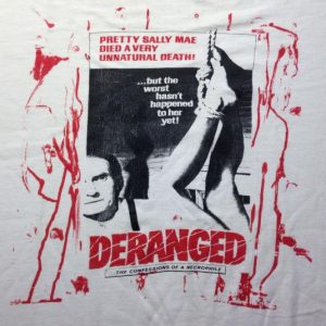 Vintage DERANGED, Eg Gein serial killer horror movie t-shirt