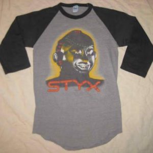 Vintage 1983 Styx raglan t-shirt, Kilroy was here