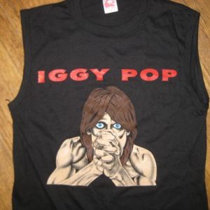 Vintage 1982 Iggy Pop sleeveless t-shirt, deadstock, S M