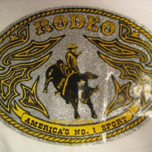 Vintage Late 70's, early 80's rodeo raglan t-shirt, large