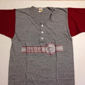 Vintage 1970's, 1980's triblend football henley t-shirt