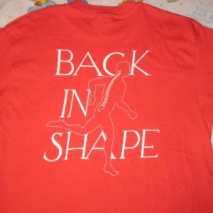 Vintage 1988 Back In Shape marathon t-shirt, soft and thin!