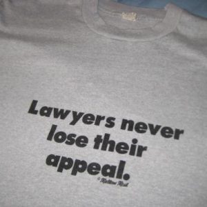 Vintage 1980's Funny lawyer t-shirt, Screen Stars