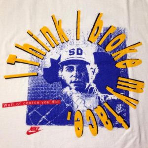 Vintage 1990 Super Dave Osborne Nike Air Flight Lite tshirt