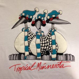 Vintage 1980's Tropical Minnesota winter t-shirt