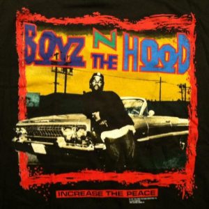 Vintage 1991 Boyz N The Hood hip hop movie Ice Cube t-shirt