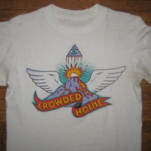 Vintage 1987 Crowded House concert t-shirt, M-L