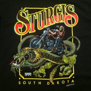 Vintage 1991 Sturgis motorcycle rally t-shirt