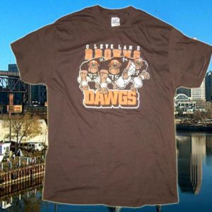 Vintage 1980's Cleveland Browns t-shirt, soft and thin, L-XL