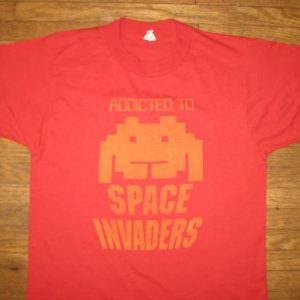 Vintage 1980's Space Invaders video game t-shirt