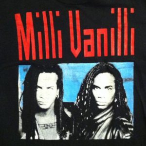 Vintage 1990 Milli Vanilli / Young MC concert tour t-shirt