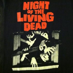 Vintage 1980's Night of the Living Dead horror movie t-shirt