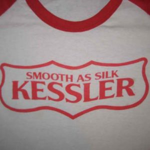 1980's vintage raglan t-shirt, Kessler Whiskey, L XL