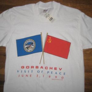 1990 t-shirt, Mikhail Gorbachev visits Minnesota, M