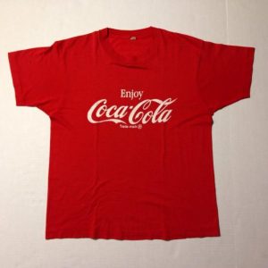 Vintage Thrashed 1980's Coca Cola Coke t-shirt