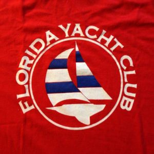 Vintage 1980's Florida Yacht Club t-shirt