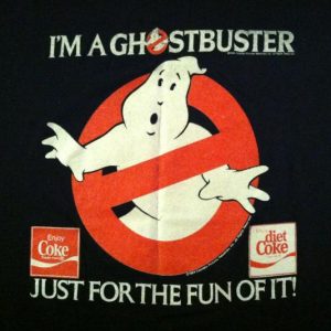 Vintage 1984 Ghostbusters Coca-Cola movie promo t-shirt