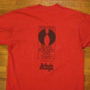 Vintage Late 1980's Arby's Bowl for Kids' Sake t-shirt