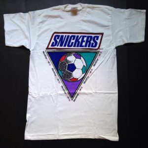 Vintage 1994 Snickers World Cup soccer t-shirt