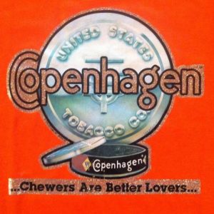 Vintage 1970's Copenhagen chewing tobacco iron-on t-shirt