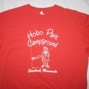 Vintage 1980's Hobo Park Campgrounds t-shirt, Minnesota