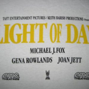 Vintage 1987 Light of Day movie promo ringer t-shirt