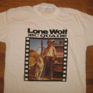 Vintage 1983 Chuck Norris movie t-shirt, Lone Wolf Mcquade