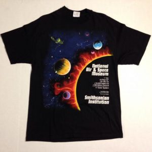 Vintage 1990 Air and Space Museum outer space t-shirt