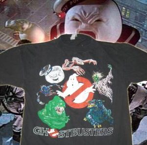 Vintage 1980's Ghostbusters t-shirt, ghost montage, M-L