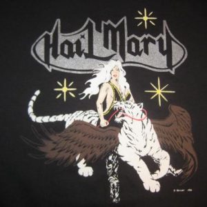 Vintage 1990s Hail Mary t-shirt, hair metal band, XL