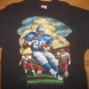 vintage 1990's Nike Barry Sanders t-shirt, XL, grey tag