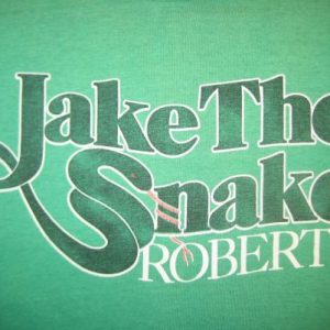 Vintage 1980's Jake "The Snake" Roberts WWF t-shirt, XL