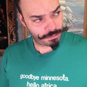 Vintage 1980's Goodbye Minnesota Hello Africa t-shirt