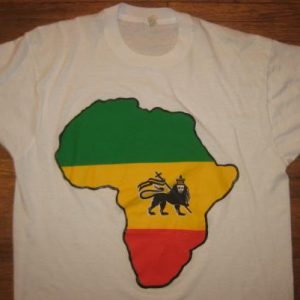 Vintage Rastafarian t-shirt Ethiopia Africa Jamaica Reggae