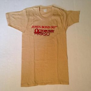 Vintage 1983 James Bond Octopussy movie t-shirt