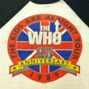 Vintage 1989 THE WHO raglan jersey concert t-shirt