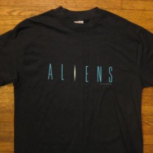 Vintage Original 1986 Aliens movie promo t-shirt, large