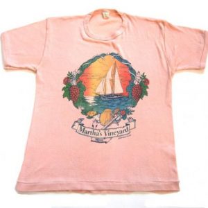 Rare 70s Vintage Tshirt Marthas Vineyard Super Rare Shirt SM