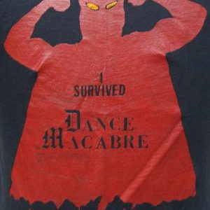 Vintage 80's I Survived Dance Macabre t shirt M