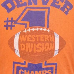 Vintage 77' Denver Broncos Western Champs t shirt XL