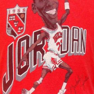 Vintage 88' Michael Jordan caricature t shirt M