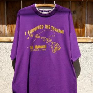 Vintage 1994 Signal Sports T-shirt - I Survived The Tsunami