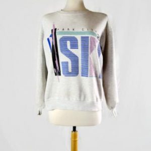 Vintage 1989 Park City Ski UTAH Crew Neck Sweater by Jerzees