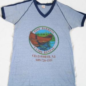 1980's Pine Barrens Canoe Rental T-shirt with Sportswear Tag