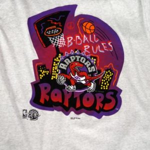 Vintage B-Ball Rules Toronto Raptors Official Licensed T-Shi