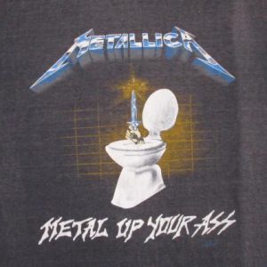 Metallica 1987 Metal Up Your Ass Vintage T Shirt Glows 80's