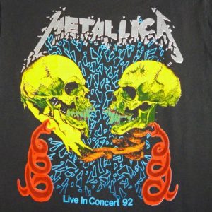 Metallica 1992 Sad But True Vintage T Shirt Black