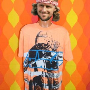 vintage AXO motocross dirt bike neon t-shirt 80s 90s bmx rad