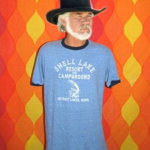 vintage shell lake DETROIT minnesota fishing ringer t-shirt