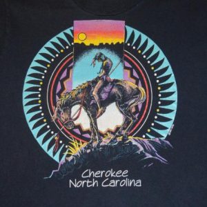 vintage CHEROKEE north carolina native indian t-shirt Small